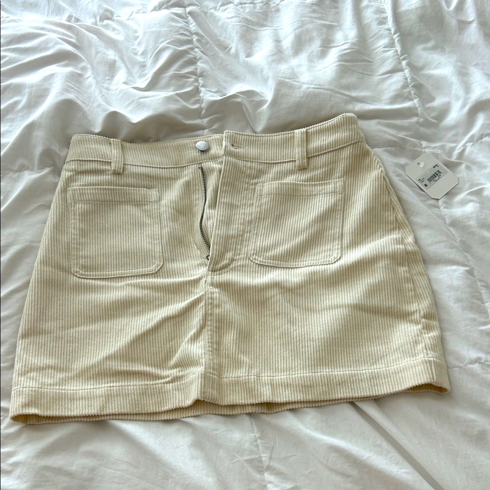 New Altar'd State Cream Mini Skirt
